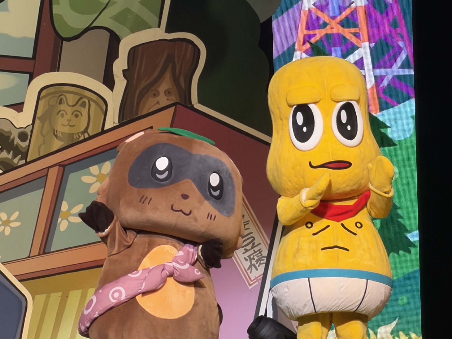 ぽんぽこ、ピーナッツくん。