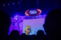 着ぐるみで登場したチャンチョ。（撮影：廣田達也）