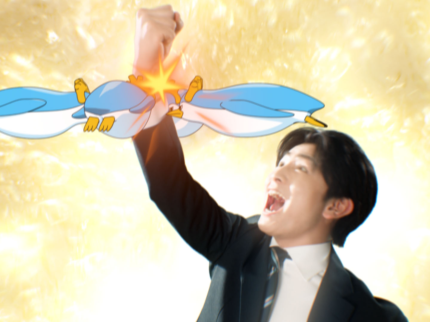 柏木悠（超特急）出演の「サントリー天然水 特製ジンジャーエール」新Web CM「ジンジャー！ジャジャーン！」編より。