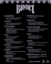 MAZZEL「Banquet」のトラックリスト。