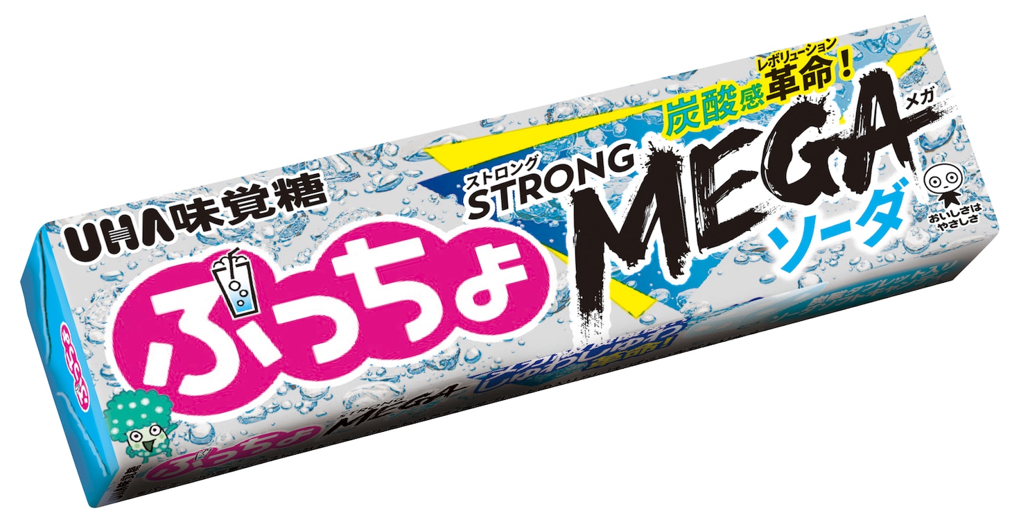 「ぷっちょスティック ストロングMEGA ソーダ」ビジュアル