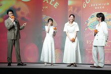 CM撮影を振り返る鈴木亮平、浜辺美波、綾瀬はるか、大森元貴。