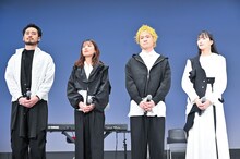 日本女子体育大学の学生200人の前にサプライズ登場した緑黄色社会。