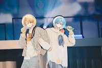 左からるぅと、ころん。