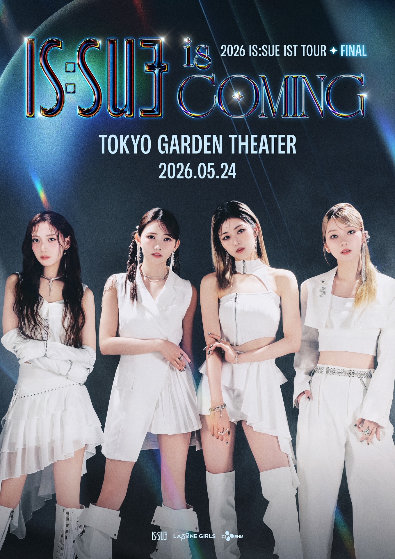 「2026 IS:SUE 1ST TOUR FINAL - IS:SUE IS COMING」ポスター ©︎LAPONE GIRLS