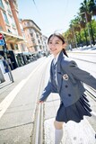 川﨑桜（乃木坂46）1stソロ写真集「エチュード」通常版の裏表紙。（撮影：須江隆治）