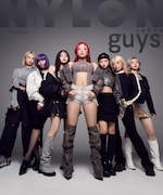 HANAが登場する「NYLON guys JAPAN」2026年5月号の裏表紙。