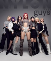 HANAが登場する「NYLON guys JAPAN」2026年5月号の裏表紙。