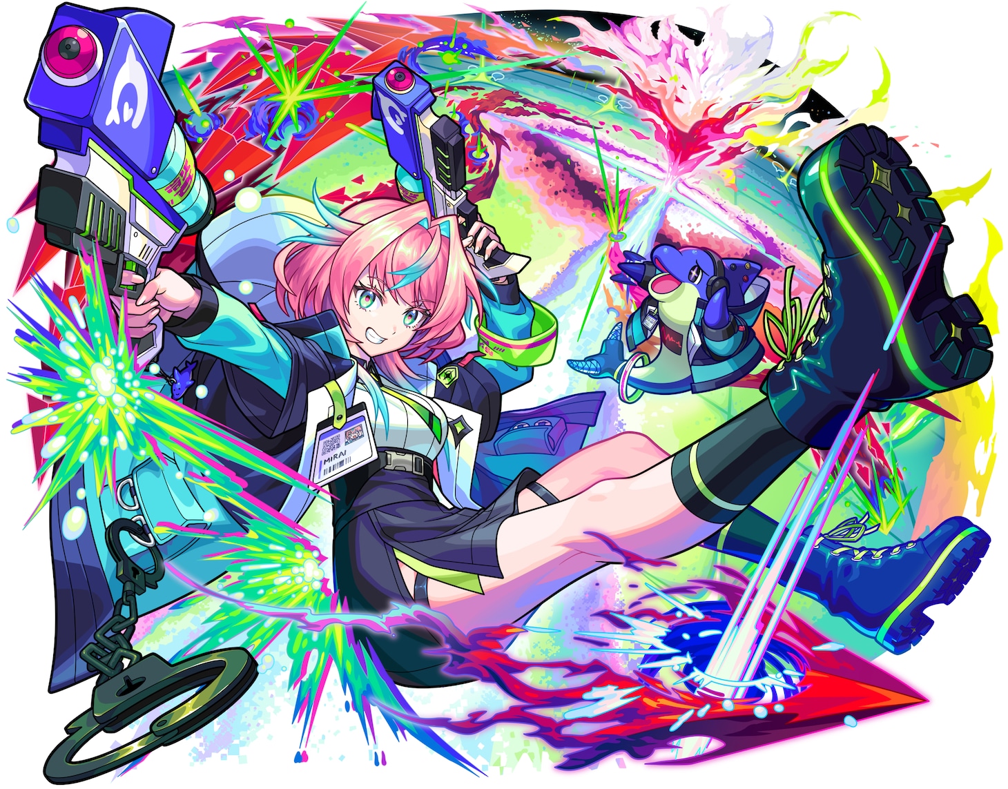 スマホアプリ「モンスターストライク」の新キャラクター・ミライ