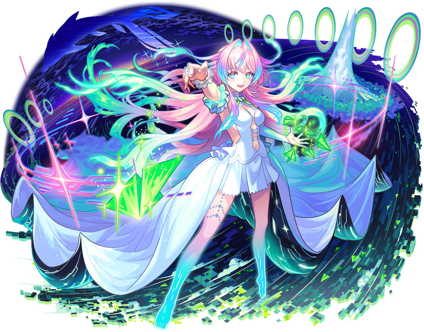 スマホアプリ「モンスターストライク」の新キャラクター・ミライ