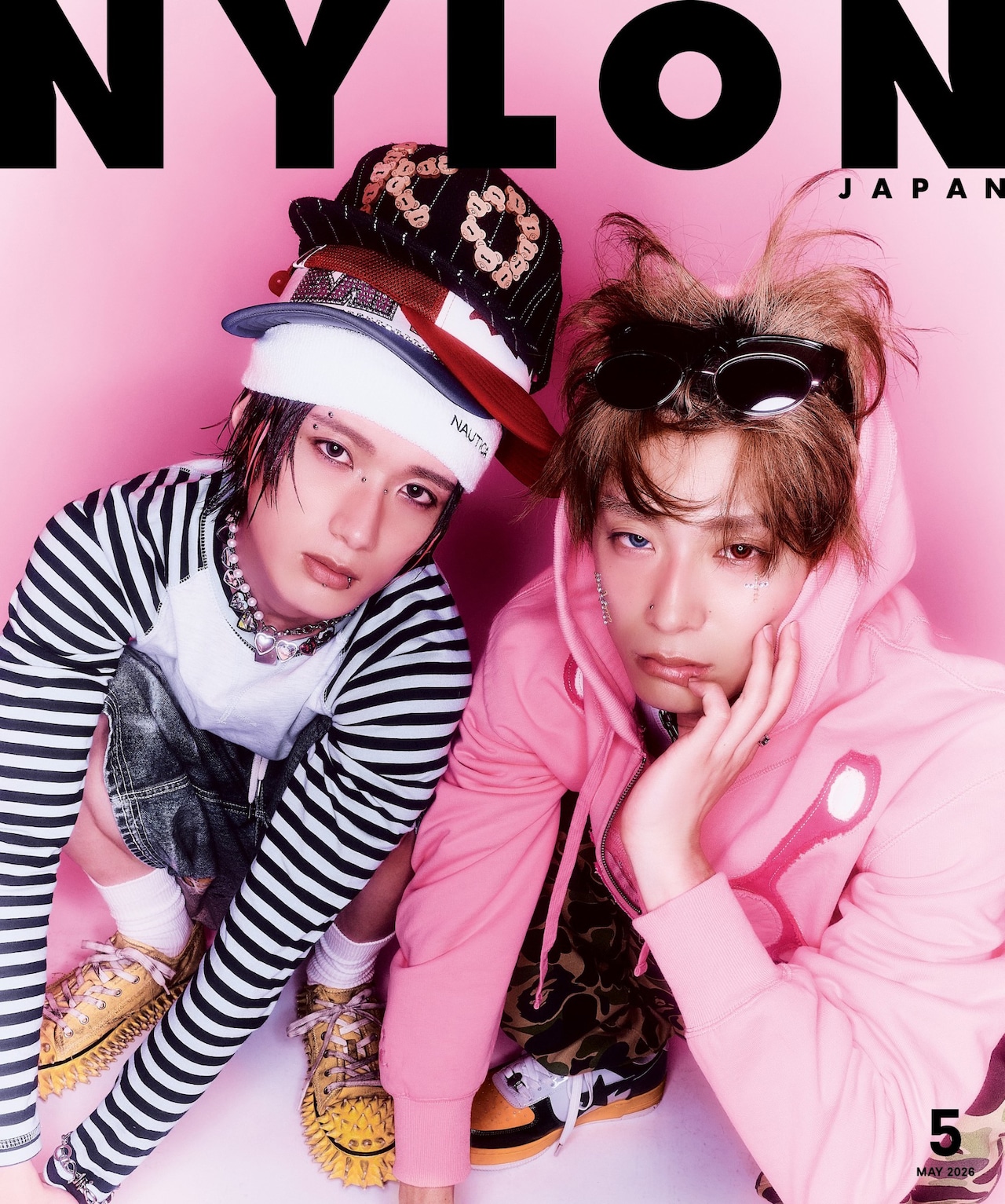 赤メッシュのM!LK山中柔太朗、オッドアイの超特急・髙松アロハが「NYLON JAPAN」登場