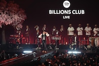 「Spotify Presents Billions Club Live with Bad Bunny」の様子。