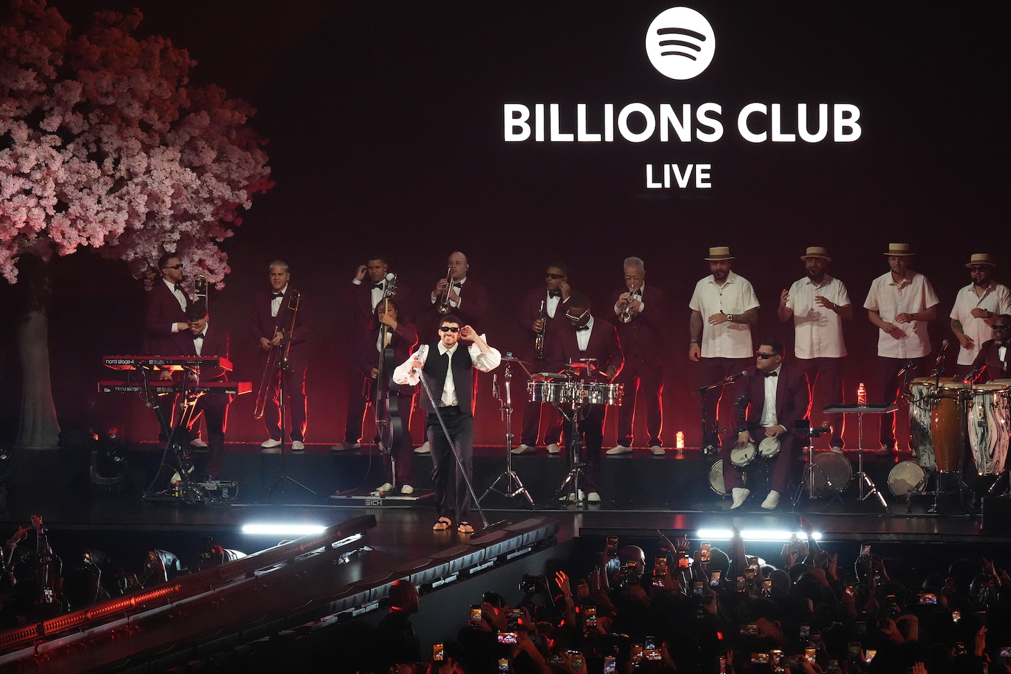 「Spotify Presents Billions Club Live with Bad Bunny」の様子。