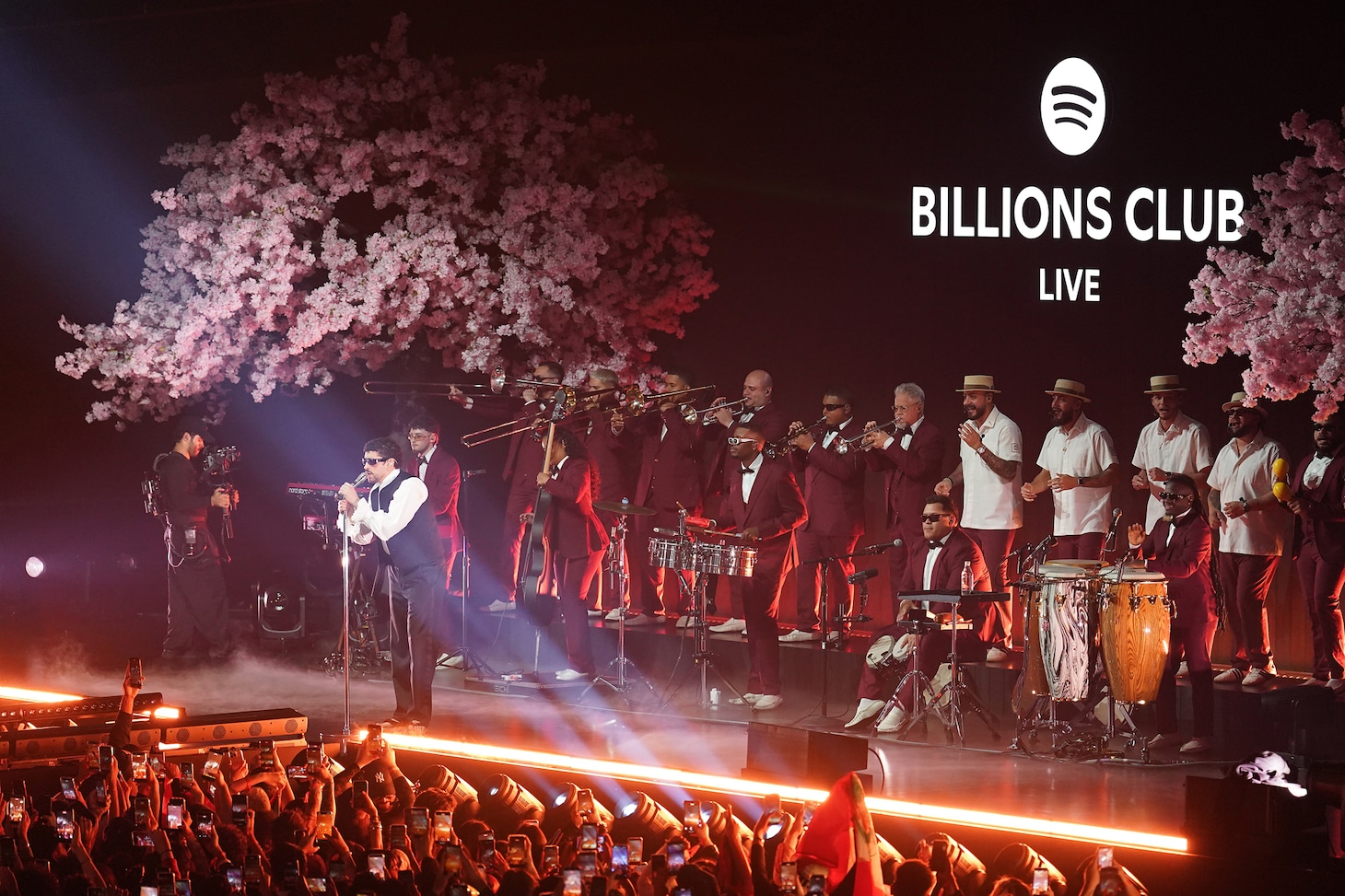 「Spotify Presents Billions Club Live with Bad Bunny」の様子。