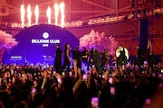「Spotify Presents Billions Club Live with Bad Bunny」の様子。