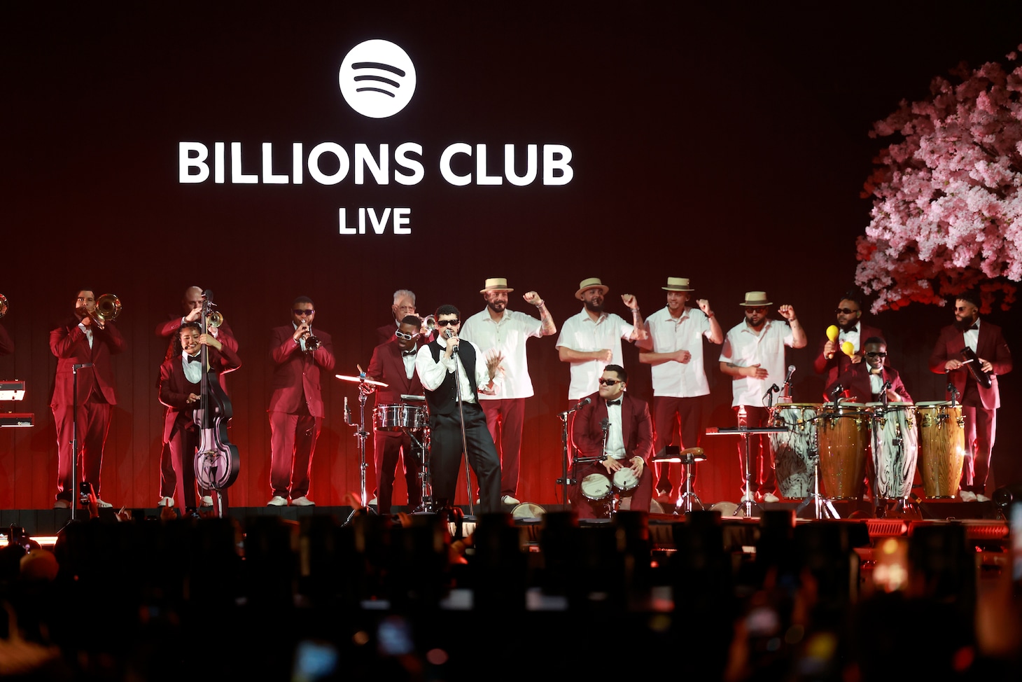 「Spotify Presents Billions Club Live with Bad Bunny」の様子。