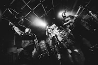 BACK-ONとナオ・オブ・ナオ（豆柴の大群）。（撮影：タカギユウスケ）