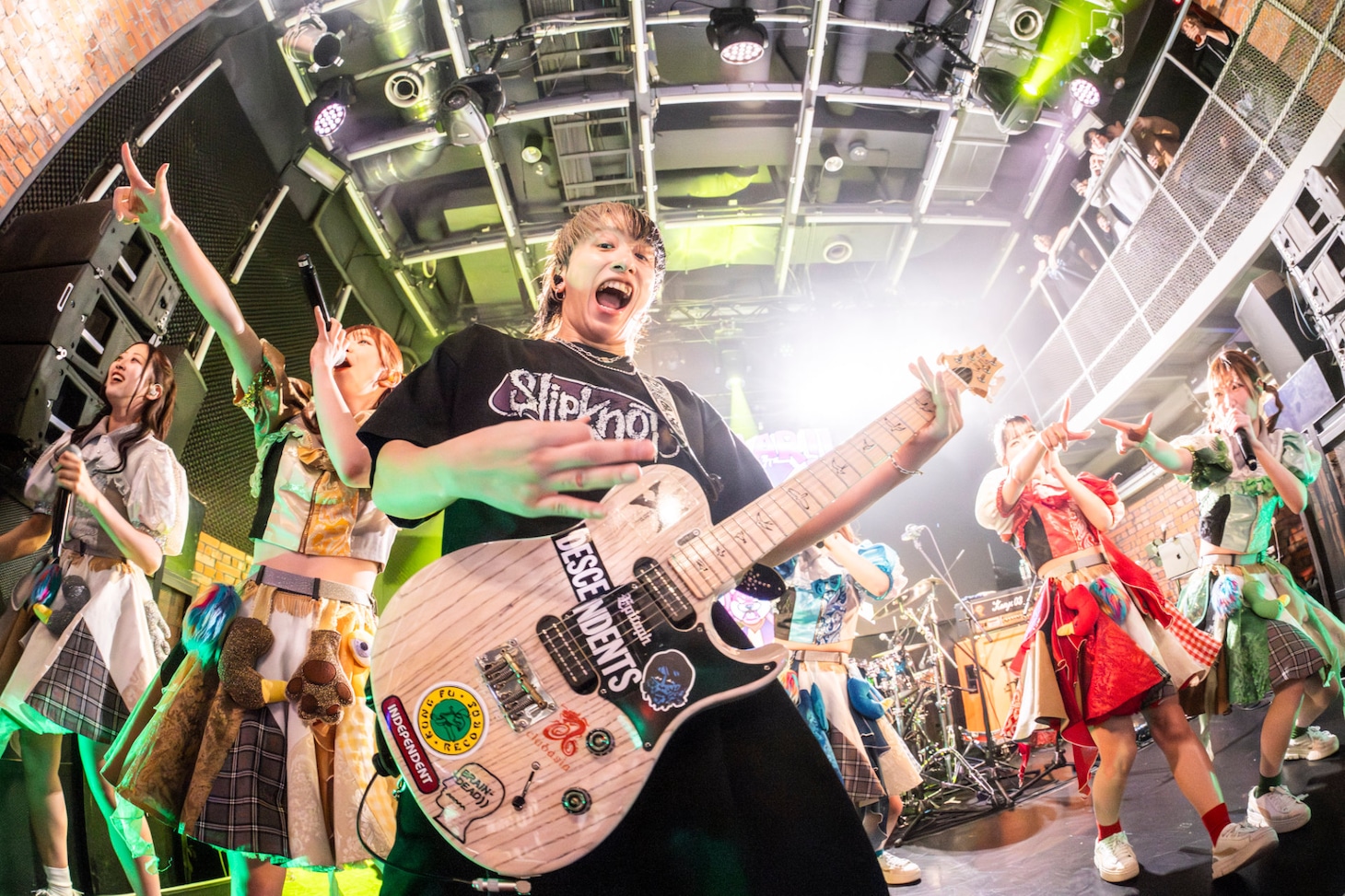 豆柴の大群バンドセッションの様子。（撮影：タカギユウスケ）