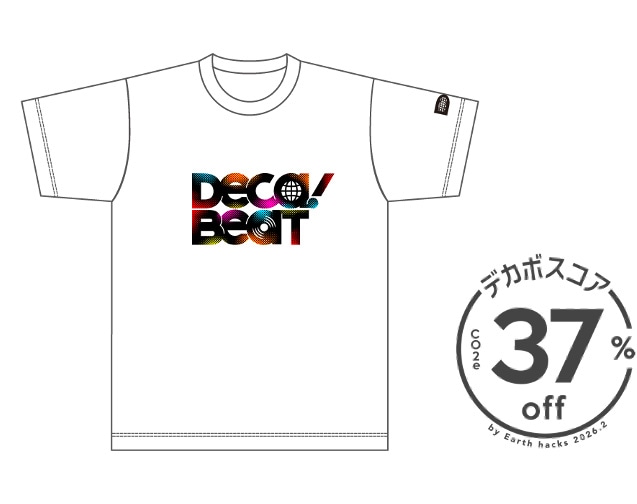 DECA!BEATのTシャツ。