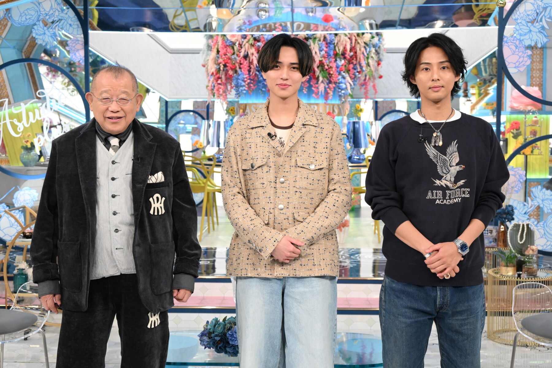 左から笑福亭鶴瓶、永瀬廉（King & Prince）、藤ヶ谷太輔（Kis-My-Ft2