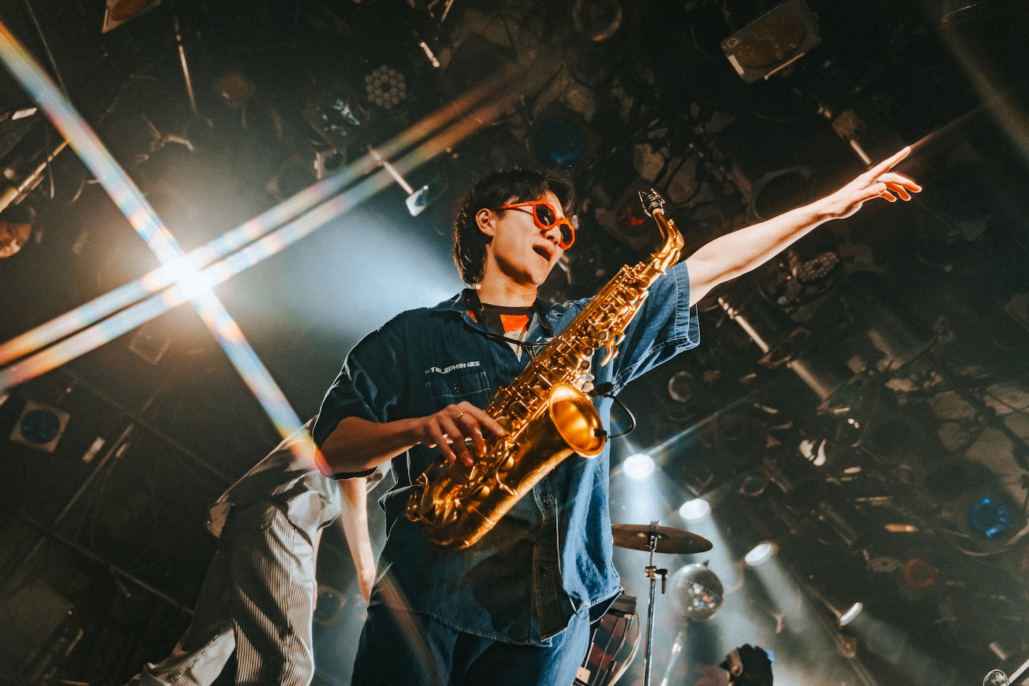 the telephonesのステージにサプライズ登場した諸星翔希（7ORDER）。（Photo by Kazma Kobayashi［Bearwear, UUWorks］）