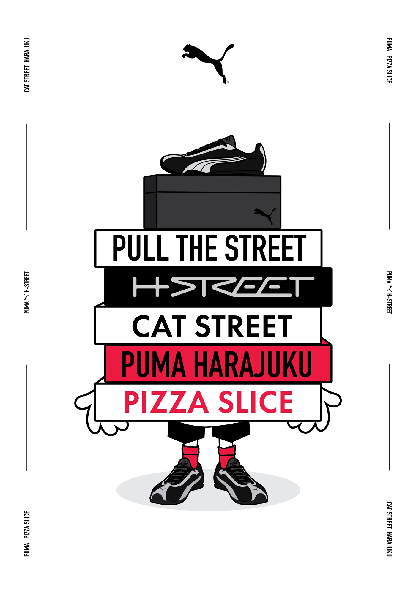 「PULL THE STREET:H-STREET × CAT STREET」オリジナルグラフィック