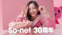 So-netの新Web CM「ケーキ」編より。