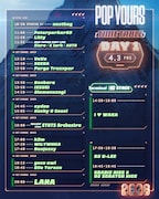 「POP YOURS」タイムテーブル公開、オフィシャルアプリも登場