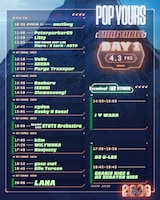 「POP YOURS 2026」DAY 1タイムテーブル