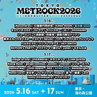 「TOKYO METROPOLITAN ROCK FESTIVAL 2026」出演者一覧