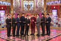 SixTONESとゲストの堂本光一、HIKAKIN。「Golden SixTONES」3月15日放送回より。