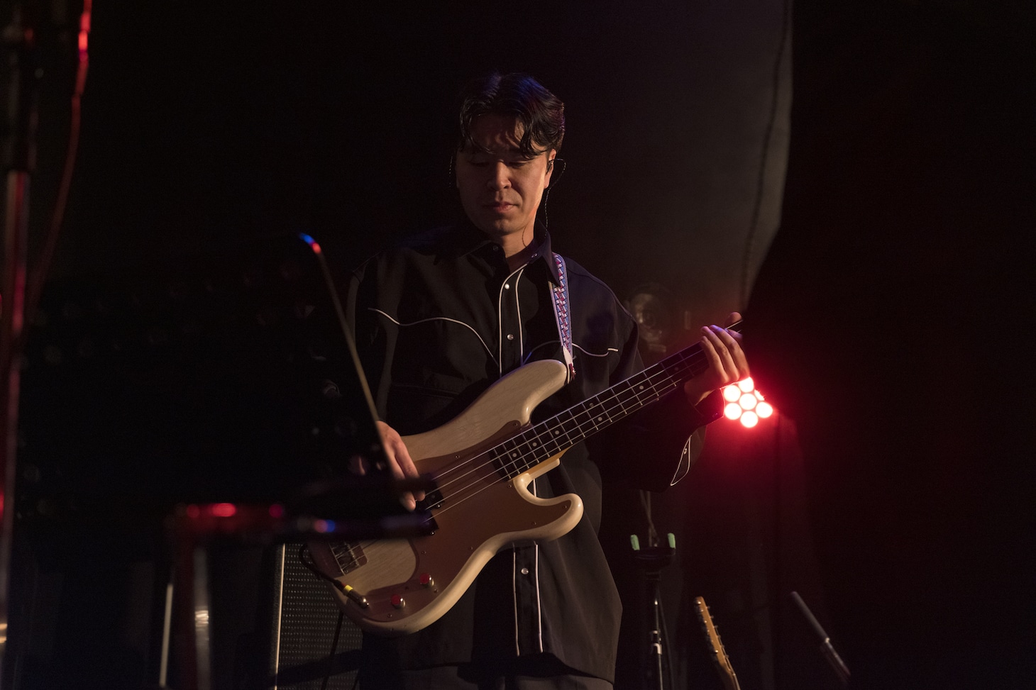 Widescreen Baroqueのライブでの森夏彦。（撮影：佐藤祐紀）