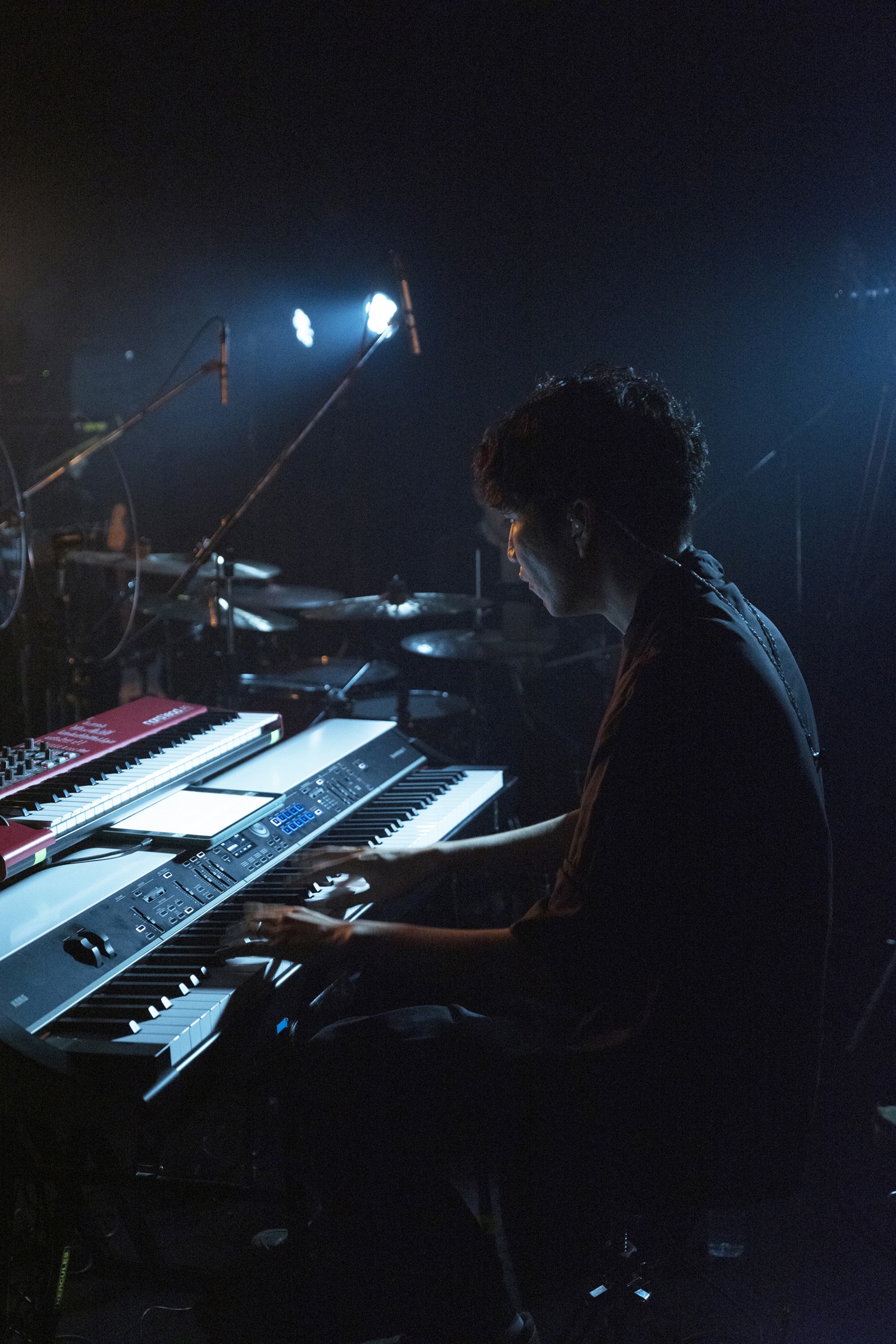 Widescreen Baroqueのライブでの奥野大樹。（撮影：佐藤祐紀）