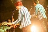 「ライブナタリー “a flood of circle x THE BAWDIES”」よりTHE BAWDIES。（Photo by MAYUMI）