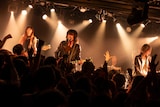 「ライブナタリー “a flood of circle x THE BAWDIES”」よりa flood of circle。（Photo by MAYUMI）