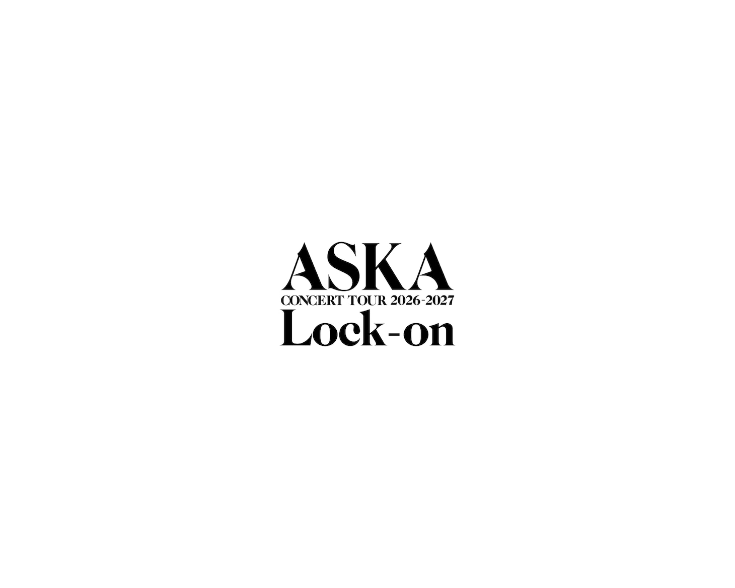 「ASKA CONCERT TOUR 2026-2027 “Lock-on”」ロゴ