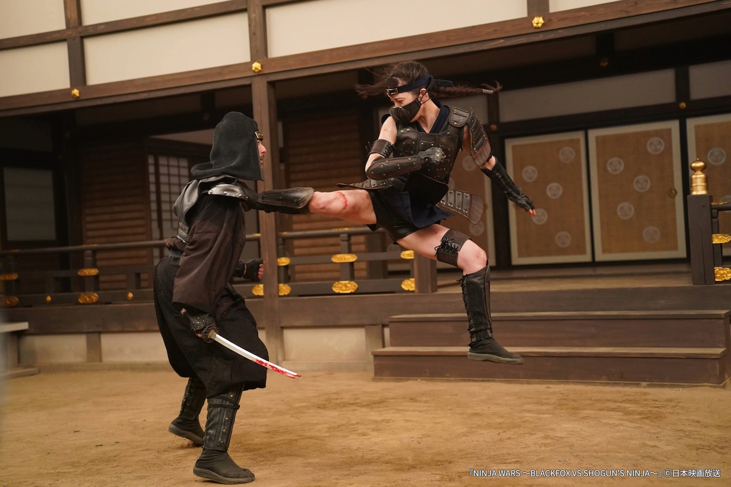 「NINJA WARS ～BLACKFOX VS SHOGUN'S NINJA～」のワンシーン。©日本映画放送