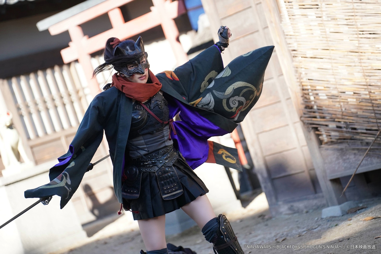 「NINJA WARS ～BLACKFOX VS SHOGUN'S NINJA～」のワンシーン。©日本映画放送