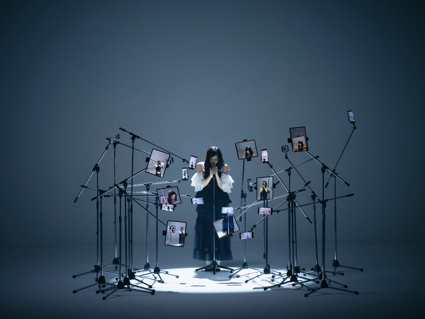 「Nagi Inoue（Nogizaka46）meets VOCALOID MUSIC -Special Live & Document-」収録の模様。（撮影：稲垣謙一）