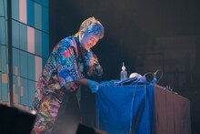 DJダイノジによるパフォーマンスの様子。（撮影：白重聡一郎）