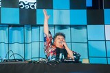 DJダイノジによるパフォーマンスの様子。（撮影：白重聡一郎）