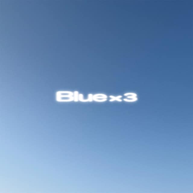 kZm「Blue×3 （prod. Chaki Zulu）」配信ジャケット