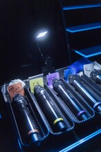 AMEFURASSHIのマイク。（Photo by Masato Yokoyama）