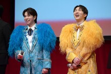 塩﨑太智（M!LK）と吉田仁人（M!LK）。