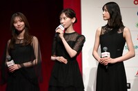 乃木坂46のエントリー楽曲についてコメントする池田瑛紗。
