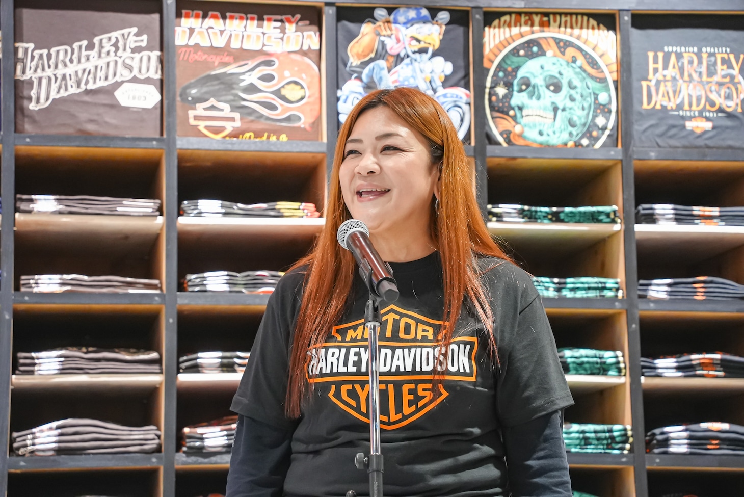 宋浩子氏（ハーレーダビッドソンSTYLE新宿店長）