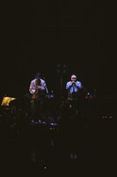 武嶋聡（Sax, Flute）と佐瀬悠輔（Tp）。（撮影：Daiki Miura）