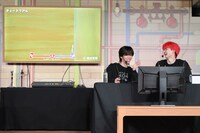 ジャンプに何度も失敗してしまうリョウガとユーキ。