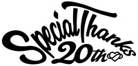 SpecialThanksの結成20周年ロゴ。