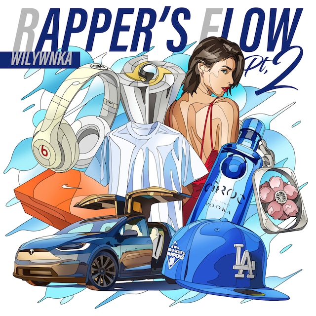 WILYWNKA「Rapper's Flow Pt.2」配信ジャケット